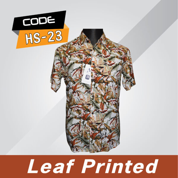 Half Shirt Hs-23 (Leaf Printed)