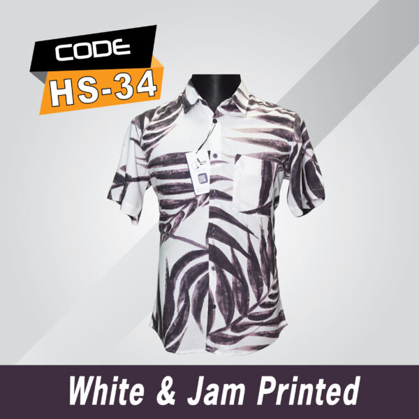 Hs-34 (White & Jam Printed)