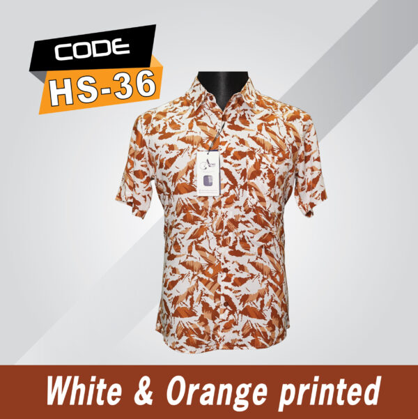 Hs-36 (White & Orange printed)